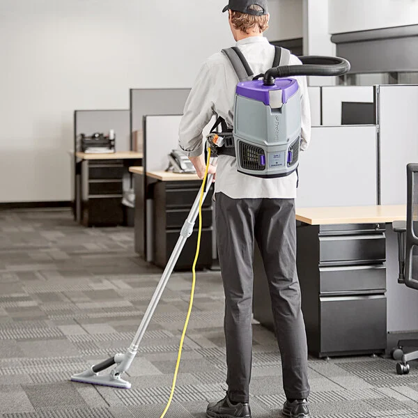 HEPA vacuuming to improve indoor air quality in a Vancouver WA workplace